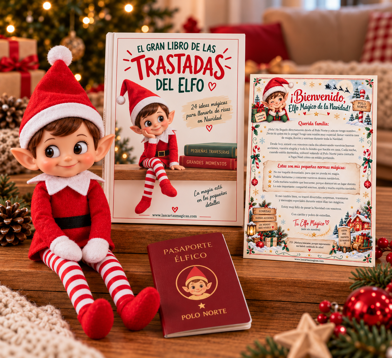 Pack Mágico: Elfo Mágico + Carta Mágica de Papá Noel